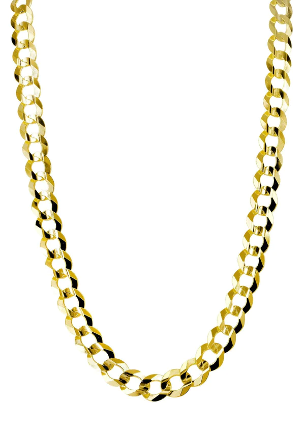 10K Gold Solid Cuban Link Chain For Sale – Mens Gold Chain (6)
