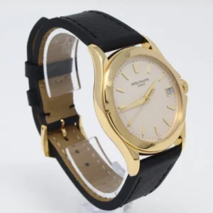 Patek Philippe Calatrava Grand Taille 18K Yellow Gold with White Dial Original Buckle