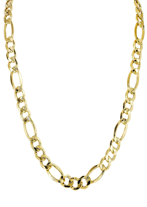 Gold_Chain-Mens_Hollow_Figaro_Chain_10K_Gold_3