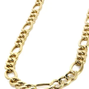 Buy 10k Gold Mens Solid Figaro Chain