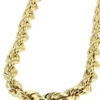14K Hollow Mens Rope Gold Chain For Sa