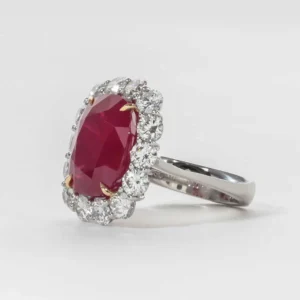 10 Carat Burma Ruby Diamond Ring – Rare
