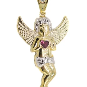 Buy 10K Angel Gold Pendant | Customizable Size