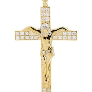 10K Gold Cross Crucifix Pendant | 11.2 Grams