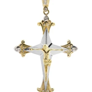 Crucifix Pendant 10K Gold Cross | 14.4 Grams