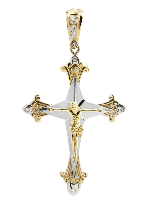  Crucifix Pendant 10K Gold Cross