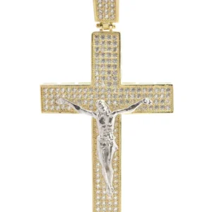 10K Gold Cross / Crucifix Pendant For Sale | 7 Grams