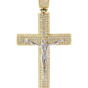 Gold Cross Crucifix Pendant For Sale | 10K Gold | 7.4 Grams