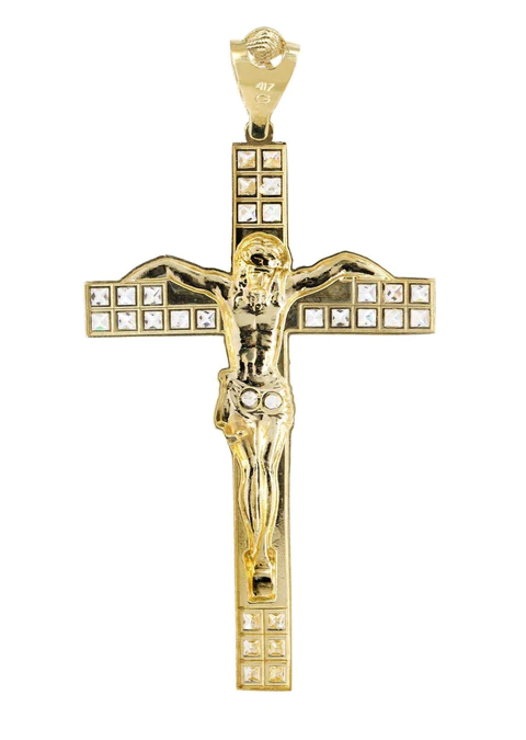 10K Gold Cross – Crucifix Pendant_3