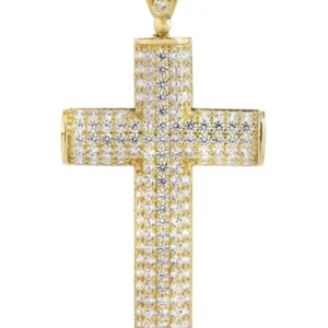 Gold Cross 10K Gold Pendant For Sale | 17.4 Grams