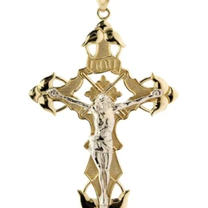 Buy 10K Gold Cross Crucifix Pendant | 10.3 Grams