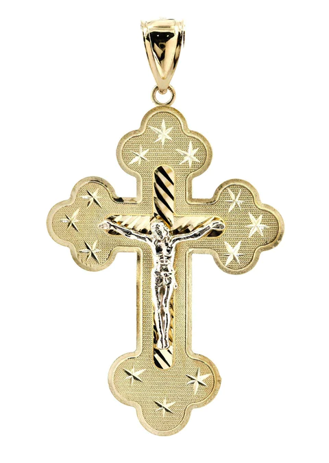 10K Gold Cross / Crucifix Pendan