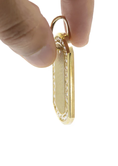 10K Gold Dog Tag Pendant_5