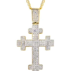 10K Yellow Gold Cross Necklace | Appx. 16.8 Grams