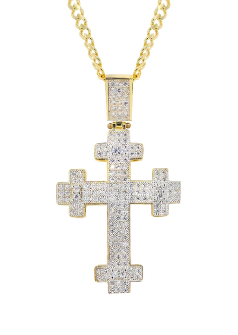 10K Yellow Gold Cross Necklace_2