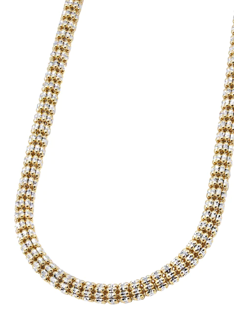 14K Gold Yellow Ice Chain For Sale