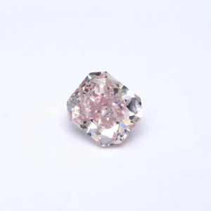 2 Carat Fancy Pink Radiant Cut Diamond Platinum Ring I FLAWLESS GIA Certified