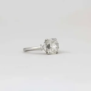 3 Carat GIA Radiant Cut Diamond Engagement Platinum Ring