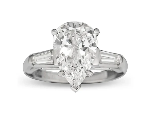 3.02 Carat Pear-Cut Golconda Diamond