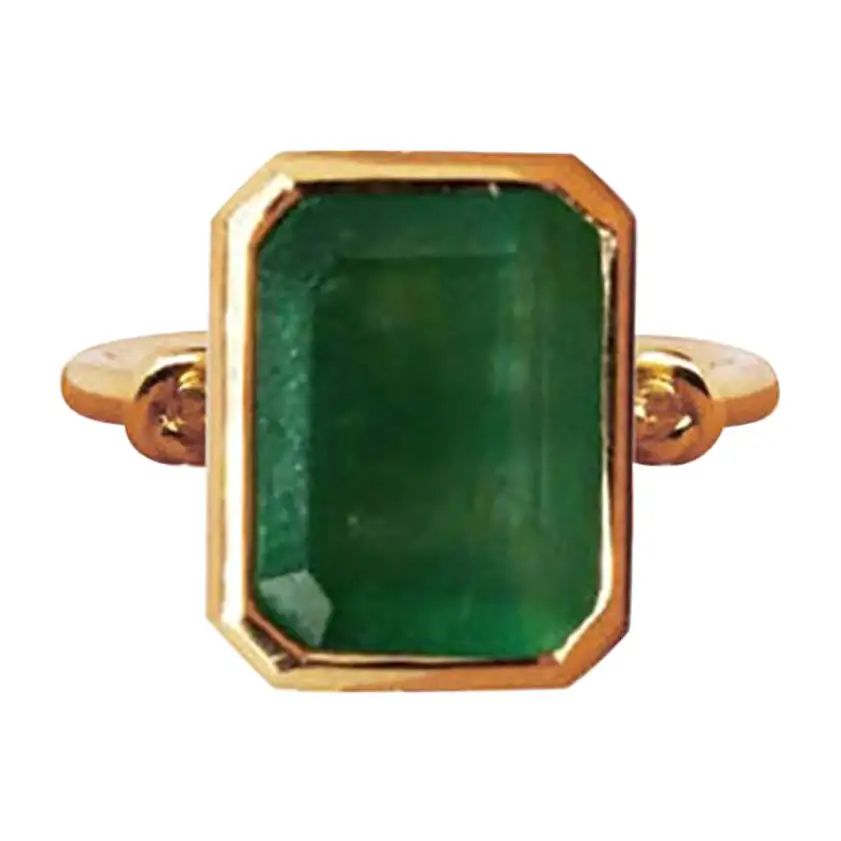 3ct Knot Emerald Ring in 18ct Yellow