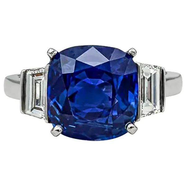 4.99 Carat No-Heat Blue Sapphire Three