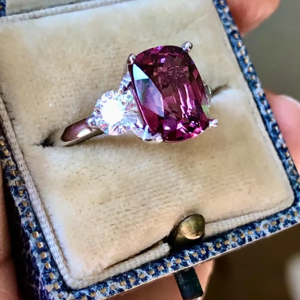 5.10 Carat Spinel and Diamond Three