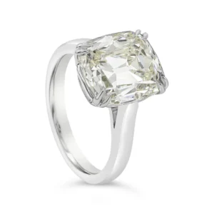 5.53 Carat Cushion Brilliant Diamond Solitaire Engagement Ring GIA Certified