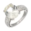 9.60 Carat Oval Light Yellow Sapphire
