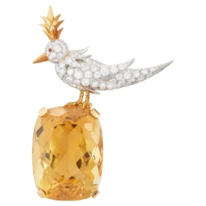Bird on a Rock Citrine and Diamond Brooch – Jean Schlumberger for Tiffany & Co.