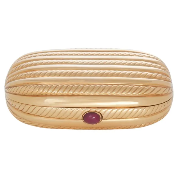 Bvlgari Gold and Ruby Compact Case