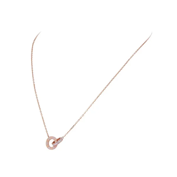 Cartier Love Rose Gold Diamond Necklac