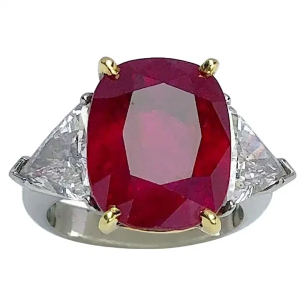 Cellini 13.26CT Cushion Burmese Ruby