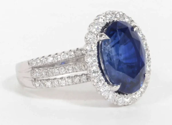 Certified Royal Blue Sapphire Diamond