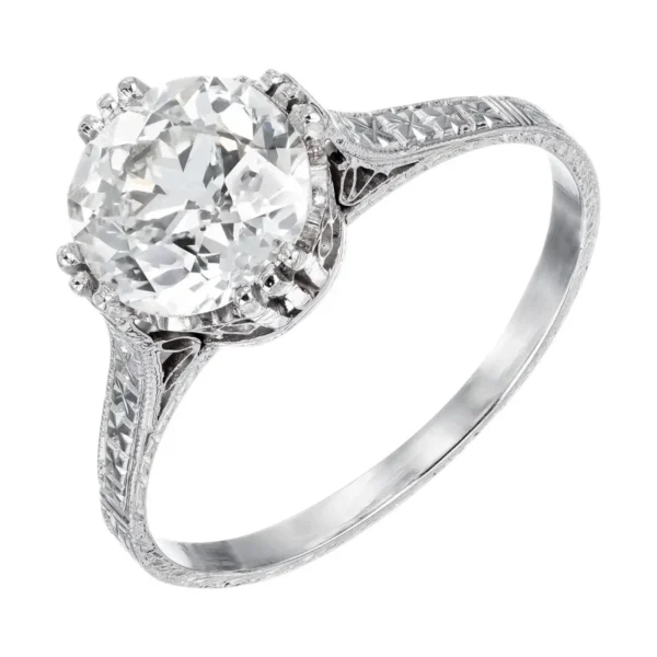 EGL Certified 1.85 Diamond Platinum