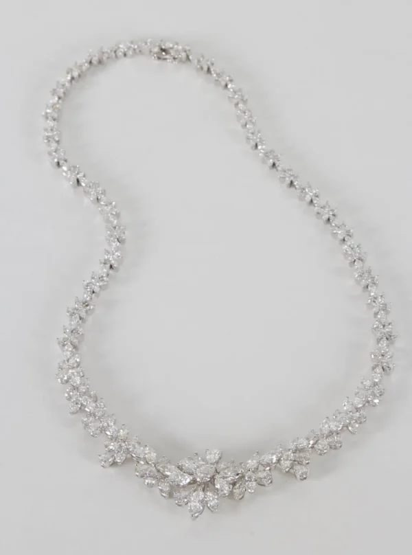 Elegant Diamond Necklace For Sale