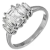 Emerald Cut Diamond Platinum Engagemen