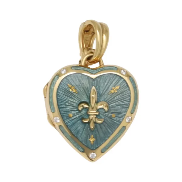 Fabergé 18k Yellow Gold Heart Locket