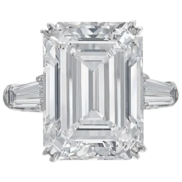 GIA Certified Emerald Cut Diamond Plat