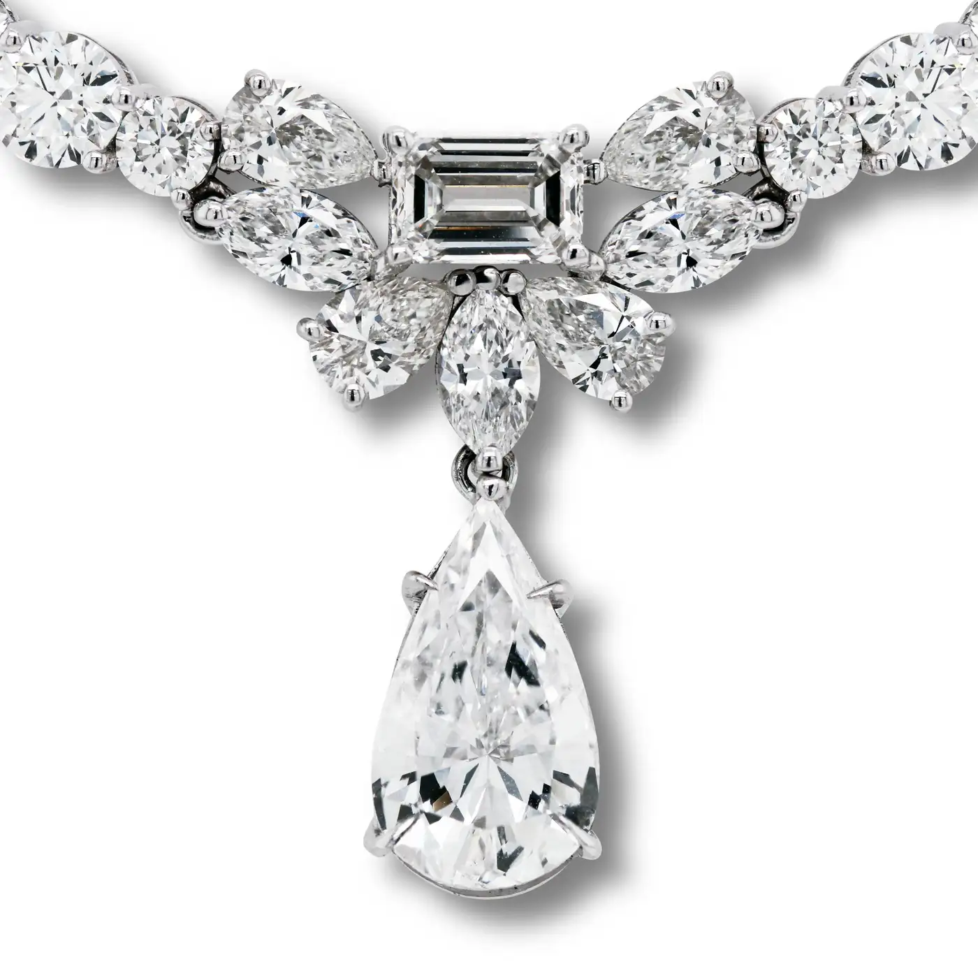 GIA-Certified-Pear-Shape-Drop-Multi-Shape-All-Diamond-Platinum-Necklace-4.webp