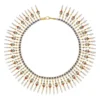 Giuliano Enamel Pearl Gold Fringe Neck