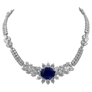 Graff Ceylon Sapphire Diamond Collar Necklace