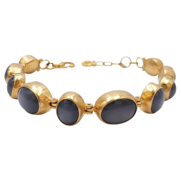 Gurhan 24 Karat Gold and Black Moonsto