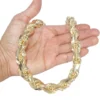 Heavy Solid Gold Rope Link Chain
