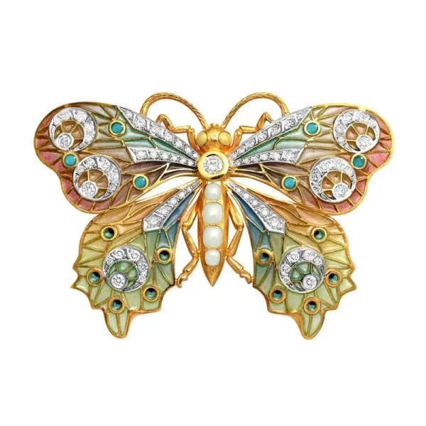 Masriera 18 Karat Yellow Gold Enamel