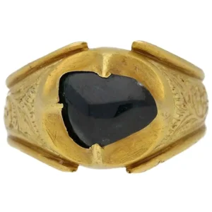 Mediaeval Duchess of Lancaster Sapphire Gold Posy Ring