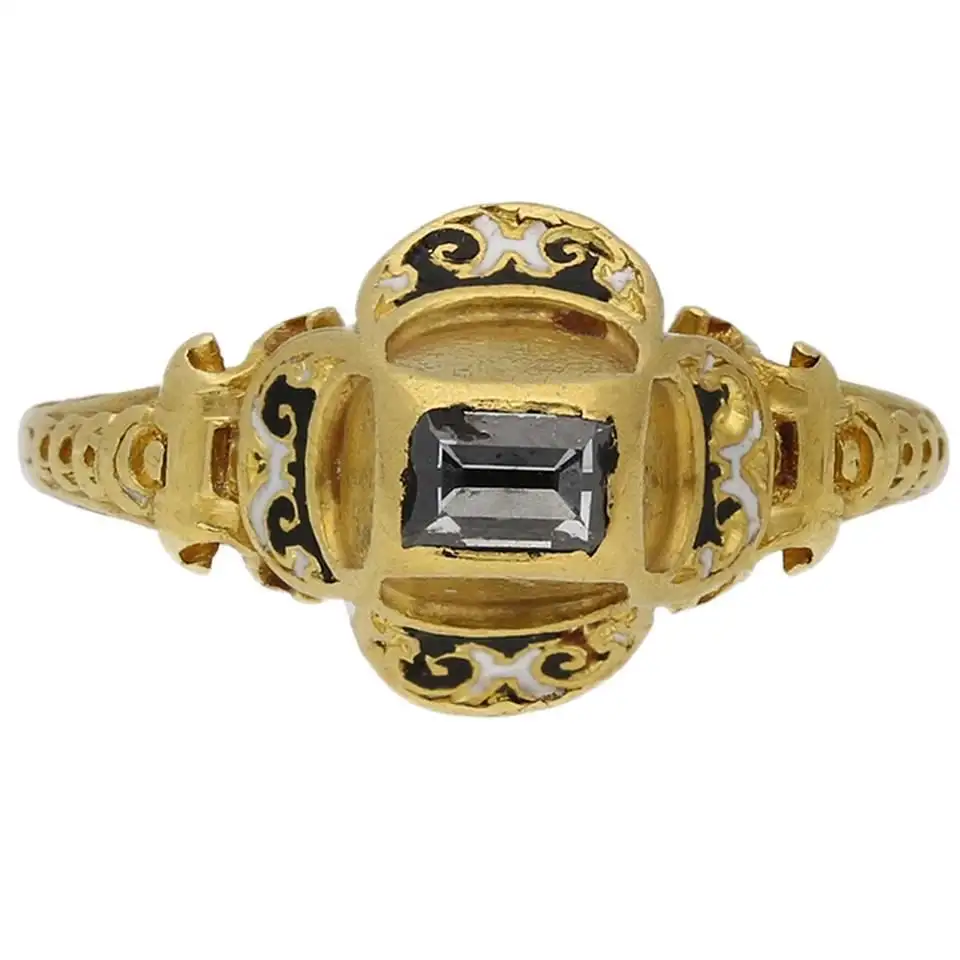 Museum-Quality-Tudor-Table-Cut-Diamond-Gold-Ring-1.webp