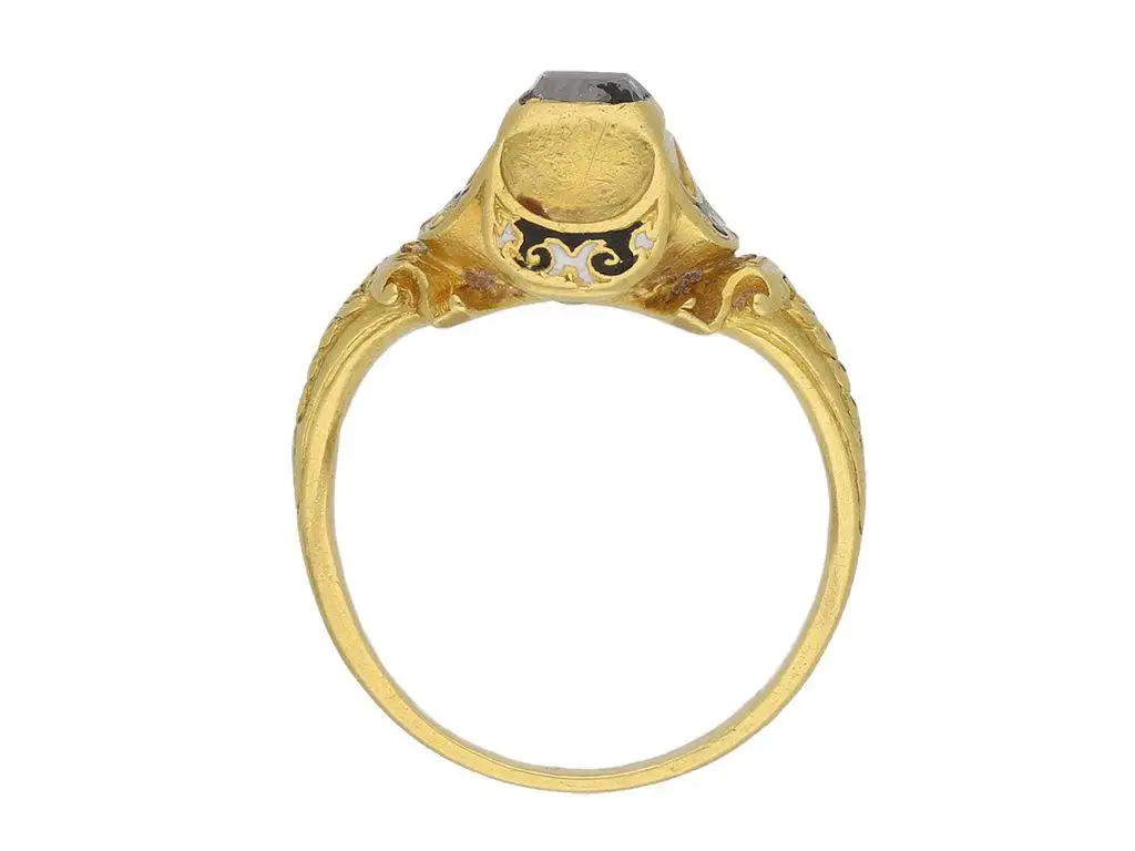 Museum-Quality-Tudor-Table-Cut-Diamond-Gold-Ring-5.webp