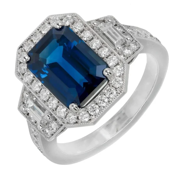 Peter Suchy GIA 3.88 Carat Sapphire Ha