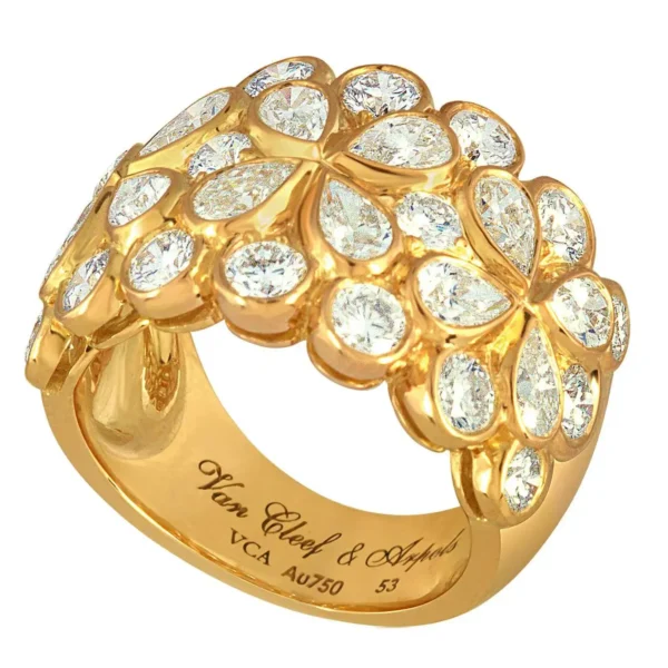 Rosee 4.25 Carats Diamond Gold Floral