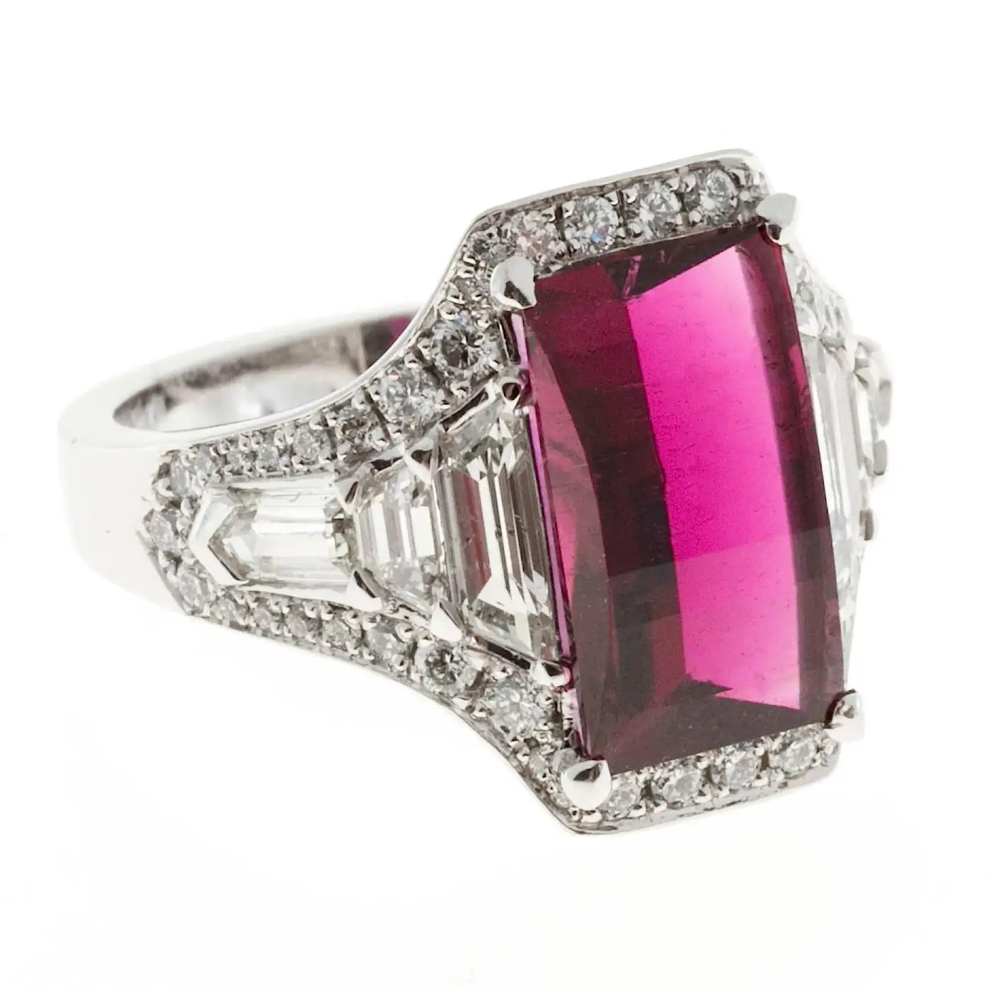 Rubellite Red Tourmaline Diamond